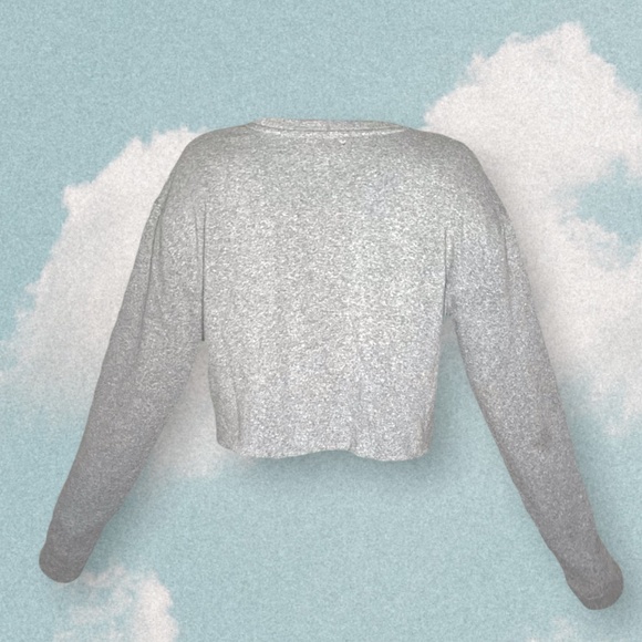 Pashmina Grey Cropped Sweatshirt - Picture 2 of 9